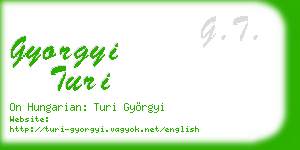 gyorgyi turi business card