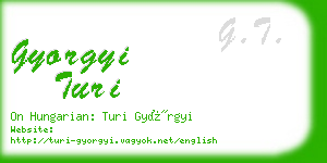 gyorgyi turi business card